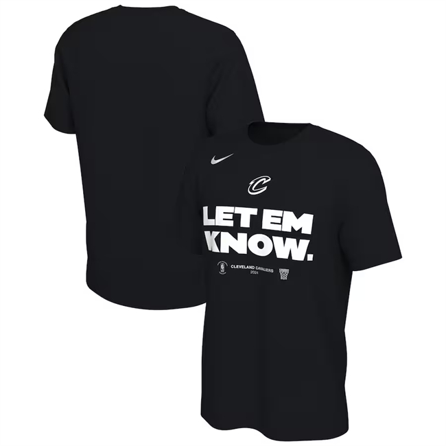 Men's Cleveland Cavaliers Black 2024 Playoffs Mantra T-Shirt